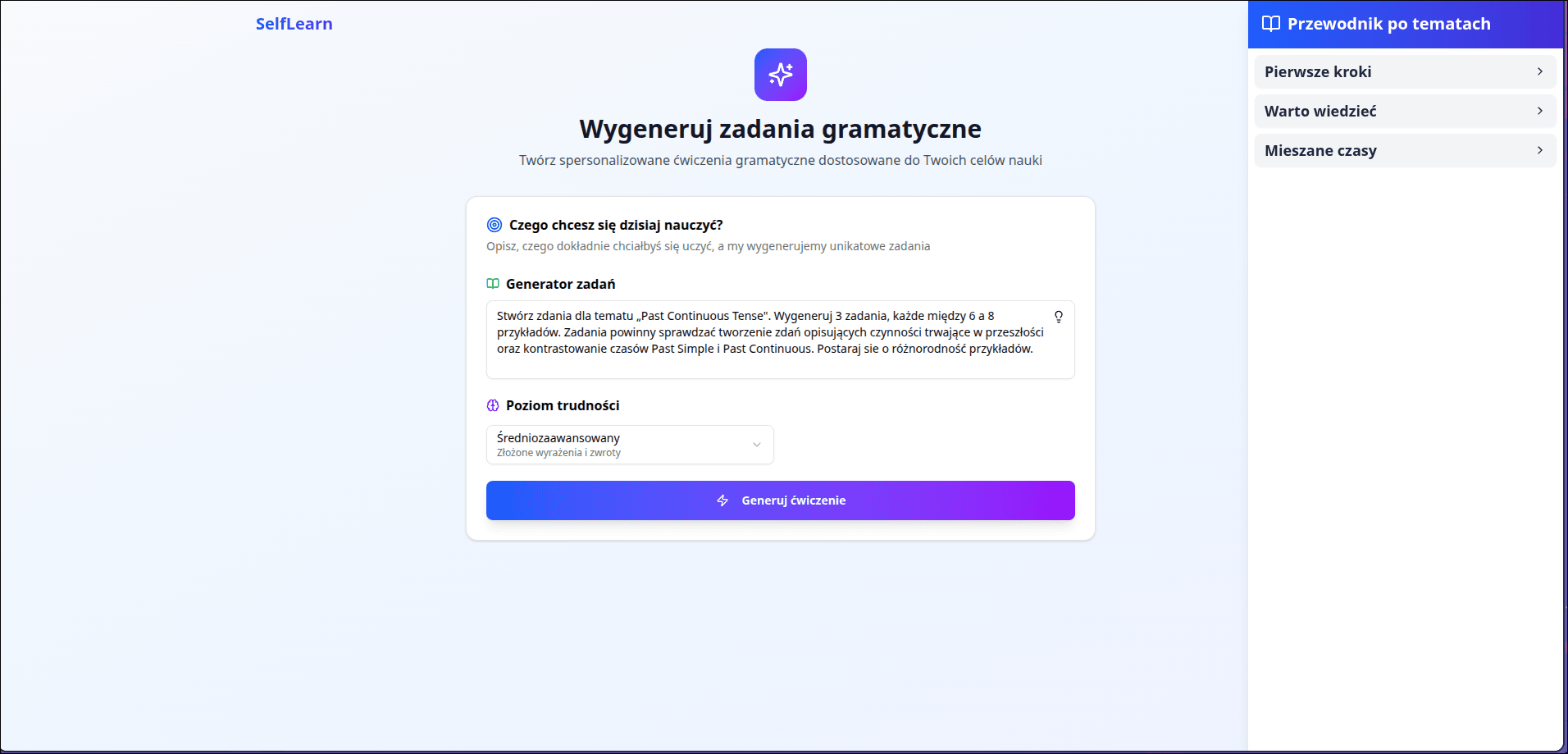 Language Learning Progress Tracker - Adaptive AI-driven educational interface showing student advancement and analytics