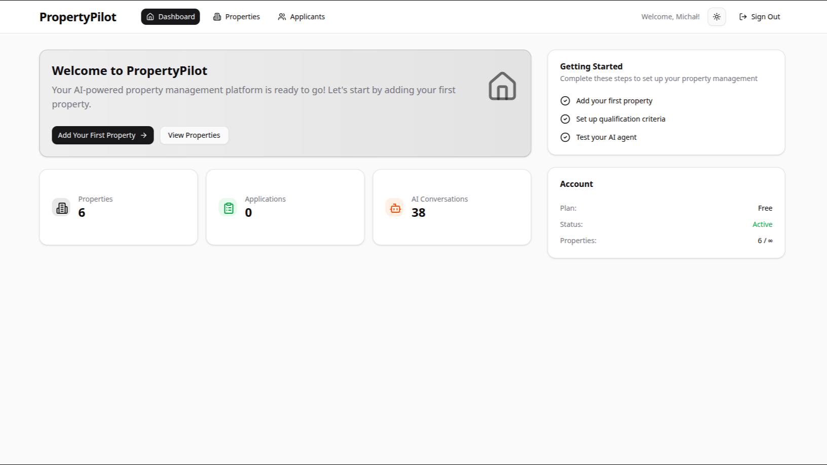 Property Pilot CRM Dashboard - Advanced rental property management system with analytics and reporting features